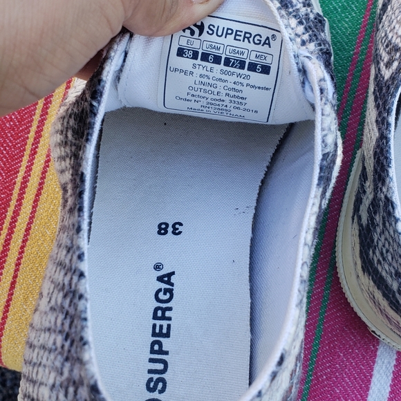 Superga shoes size 7.5 used once - Picture 7 of 7